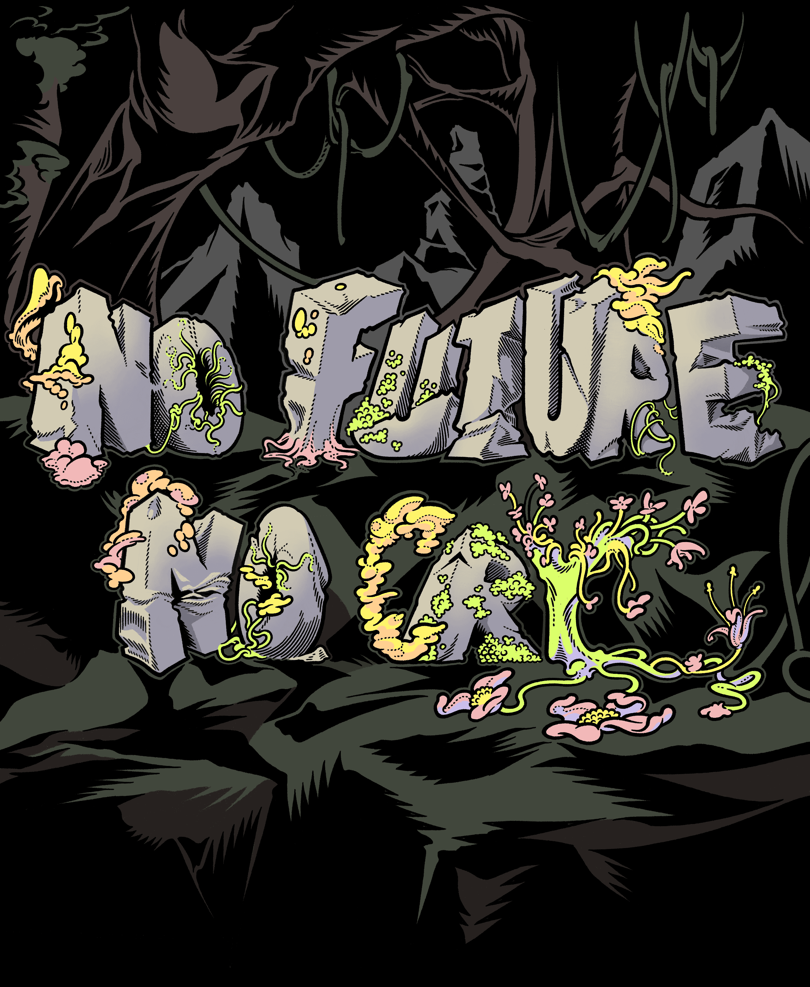 No Future No Cry Podcast Logo with Background